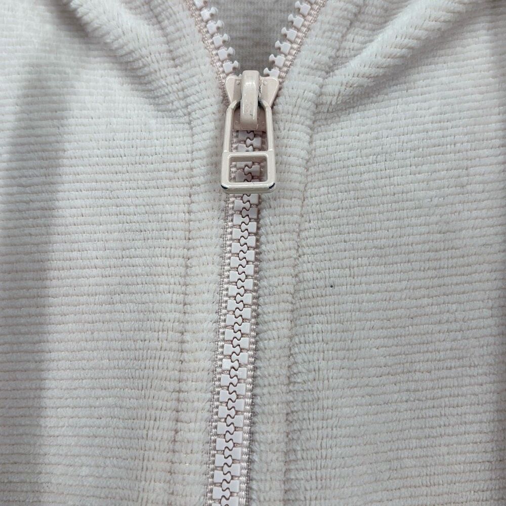 SATURDAY SUNDAY x ANTHROPOLOGIE | Pink Cozy Ribbed Velvet Hooded Jumpsuit | Smal - Picture 8 of 14